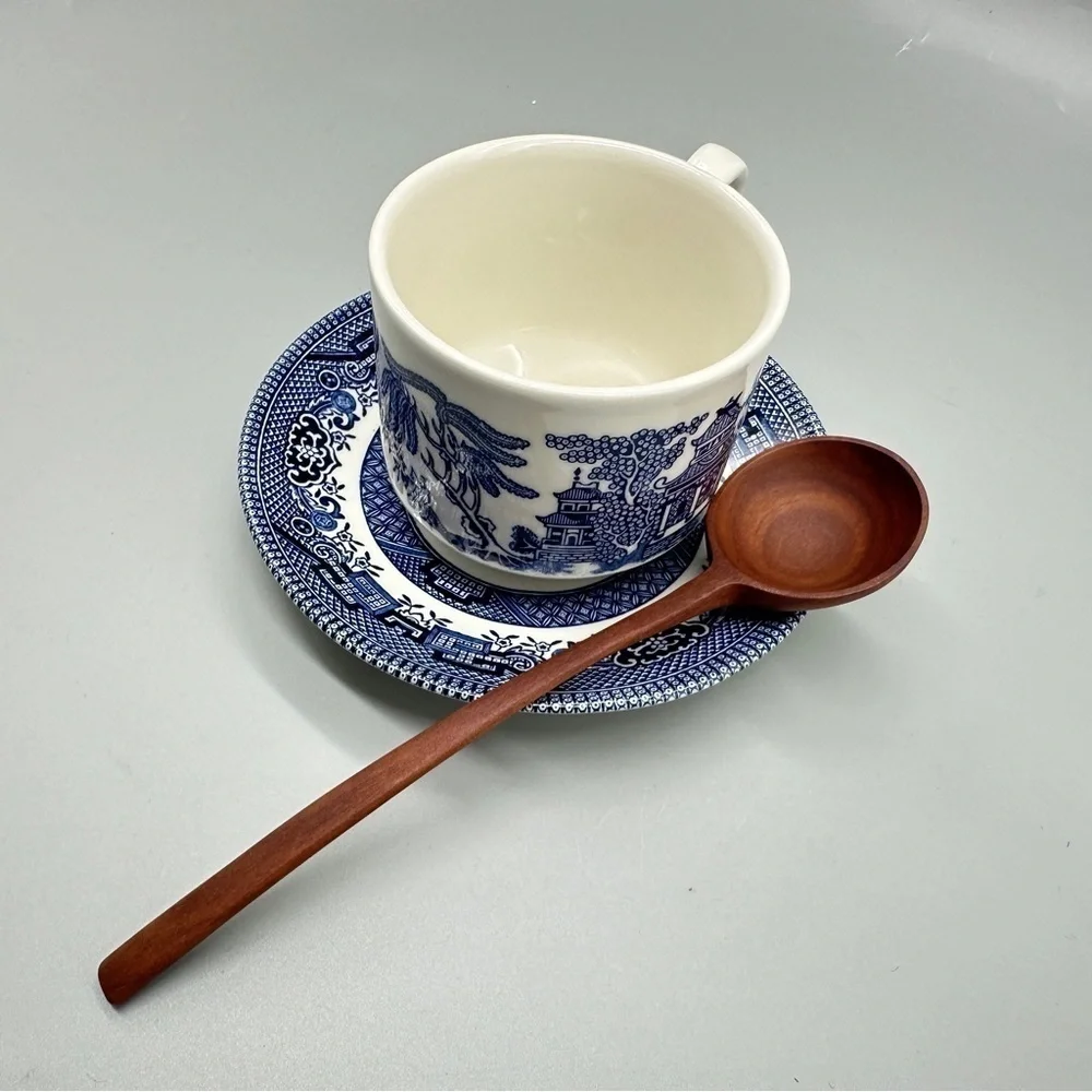 Wood Spoon Tea Utensils Beach Kitchen Long Japanese 1 Pc.
